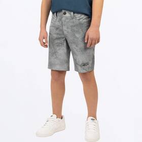 232370-0700-07 Fxr Racing Attack Youth Shorts Sm Gray