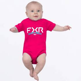 242290-2853-18 Fxr Racing Podium Short Sleeve Infant Onesies 12-18 Months Pink