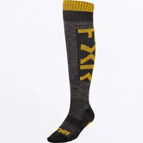 261635-1008-00 Fxr Racing Moto Socks Osfm Black/charcoal/gold #261635-1008-00