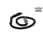 Gbw1-11-t1 Dream Apparel Fat Genuine Leather Black Get Back Whip Harley