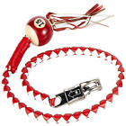Gbw12-bb-ld Dream Apparel Motorcycle Get Back Whip Leather Inch Long White