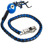 Gbw2-bb-ld Dream Apparel Motorcycle Get Back Whip Leather Inch Long Blue
