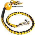 Gbw8-bb-ld Dream Apparel Motorcycle Get Back Whip Leather Inch Long Yellow Gbw8-bb-ld Dream Apparel Motorcycle Get Back Whip Leather Inch Long Yellow
