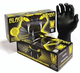 Blk120 Gloves Black Mamba Nitrile - Large