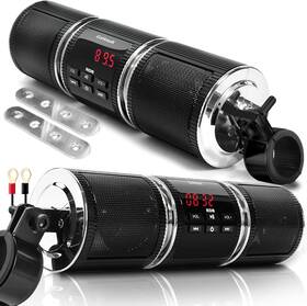 Gh046-f Gohawk Rd8 Gen.2 Waterproof Bluetooth Motorcycle Stereo Speakers Black