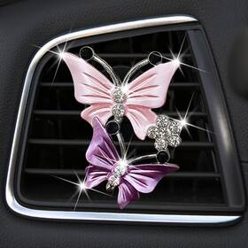 Gowxs 2086085-ma Car Air Fresheners Vent Clips For Women Cute Dual 1 Count Pack Of Pink