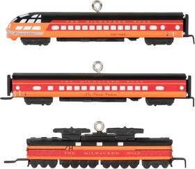 Hal-qxm9287 Hallmark 2023 Mini Ornament - Lionel Milwaukee Ep-2 Passenger Set Rare