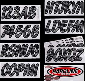 Dgbkg400 Hardline Sticker Kit 400 Gray/black