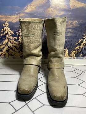 87010 Harley 87010/0600 Davidson Cream Boots Womens Size 7.5