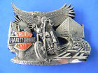Harley Belt Buckle Detailed Rider Eagle Bar Shield Milwaukee Bldg