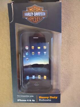 07685 Harley-davidson Iphone 4 And 4s Charging Case Nos