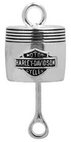 Hrb022 Harley-davidson Bar And Shield Piston Silver Ride Bell