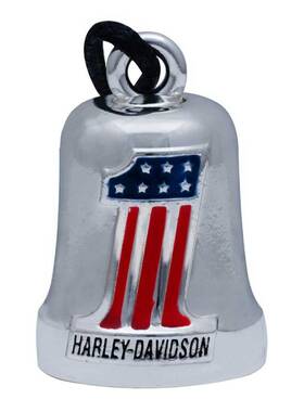 Hrb070 Harley-davidson Classic #1 American Flag Ride Bell