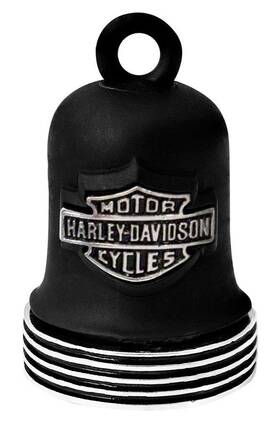 Hrb098 Harley-davidson Bar And Shield Chrome Edge Ride Bell - Black Finish