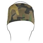 Hbf118 Zan Headgear Cotton Fleece Lined Headband Woodland Camo