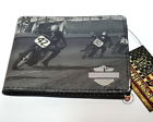 Hdmwa11310blk Harley Davidson Flat Track Bifold Leather Wallet Made In Usa