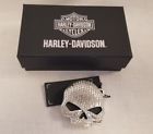 Hdwbu10088-cry Harley Davidson Willie Skull Bling Belt Buckle Filled 706655138357