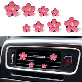 Hevle Qph2253 Daisy Flower Air Vent Clip Freshener Car 1 Count Pack Of Pink