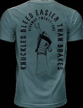 489-2004s Highway 21 Knuckles T-shirt Indigo Small Blue