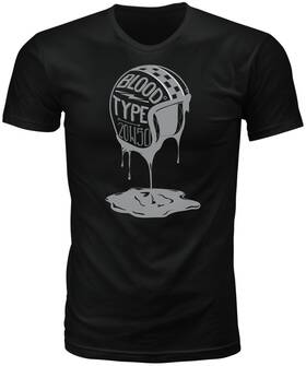 489-1925 Highway 21 #5817 6 Blood Type Tee 2xl Black