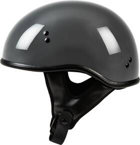 F77-1103l Highway 21 .357 Solid Half Helmet Grey Size Large