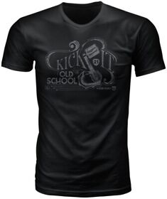 489-2002m Highway 21 Old School T-shirt Medium Black