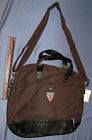 Hkw0288 Lucky Brand Triumph Motorcycles Black Canvas Messenger Bag 617089363072