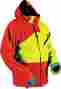 Hm7jhus2ryl Hmk New Motorcycle Hustler 2 Jacket Lg Red Yellow