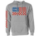 Ho8121900-hgr-md Fmf Apparel Racing Mens Glory Pullover Fleece Hoody Heather Grey