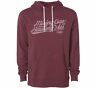 Ho8421900-bur-wsm Fmf Apparel Racing Womens Mix It Up Pullover Fleece Hoody