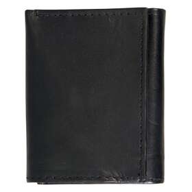 Wld1008 Hot Leathers Wld1008-black Black Leather Tri-fold Wallet