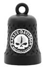 Hrb079 Willie Skull Diamond Plated Ride Bell Matte Black 0688713823750