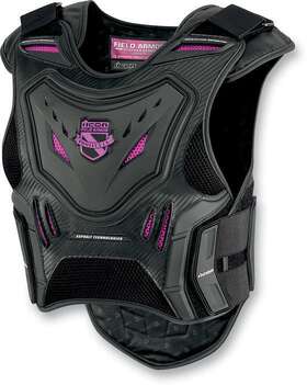 2701-0514 Icon Womens Stryker Protection Vest Black/pink Large/x-large