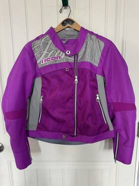 2822-0595 Icon Nos Womens Pink Hella 2 Textile Jacket Adult Medium