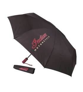 2860768 Indian Motorcycle Umbrella With Logo Print Black - One Size