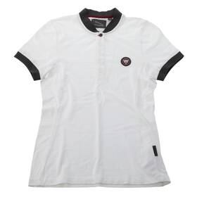 Jgpw412wtj Jaguar Womens Accent Collar Polo Shirt White Size 6