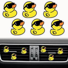 Jowxsx 715030182670 6 Pcs Rubber Duck Ducky Air Vent Clips - Yellow 0.2 Fl Oz Pack Of 5