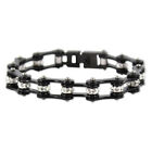 Jybw639.775 Kodiak All Black With Crystals Chain Bracelet