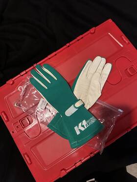 Rg003-gr-m Keiichi Tsuchiya K1 Planning Genuine Oem Racing Gloves Green M