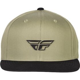 351-0076y Khaki Black Fly Racing Weekender Youth Snapback Hat