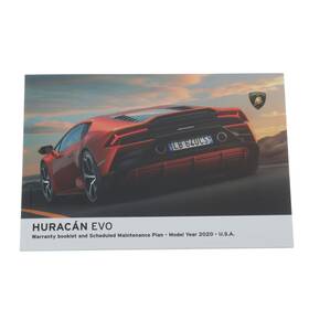 4t0012723sg Lamborghini Genuine Huracan Evo Warranty And Scheduled Service Booklet