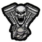 Lt30075 Lethal Threat Skull Motor Embroidered Patch