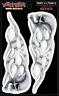 Lt55012 Lethal Threat Tri Chrome Skulls Decal