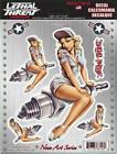 Lt88156 Lethal Threat Spark Plug Girl Decal Set Lt88156 Lethal Threat Spark Plug Girl Decal Set