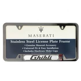 2018298 Maserati Peal Black License Plate Frame