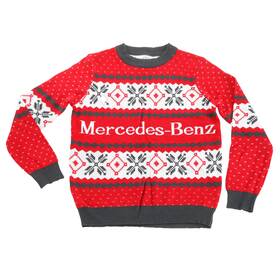 1520683-01 Mercedes Red Holiday Sweater Small