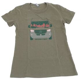 1525812-82 Mercedes Vans Ladies Adventure Graphic Tee Military Green Medium