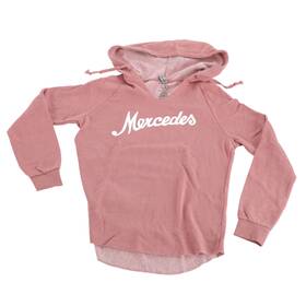 1530738-81 Mercedes Script Wave Wash Hooded Pullover Small