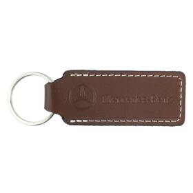 Mb-amhk026-br Mercedes Leather Key Ring Brown