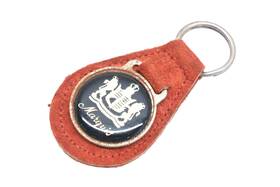 Ra027-13 Mercury New Oem Marquis Red Suede Black Logo Key Chain Nos